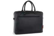 Портфель Bugatti, фактура гладкая, черный