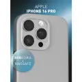 Чехол с MagSafe Rosco для Apple iPhone 16 Pro (Айфон 16 Про), защита камеры, экокожа, серый