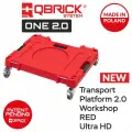 Инструментальная тележка QBRICK SYSTEM ONE TRANSPORT PLATFORM 2.0 WORKSHOP Red Ultra HD