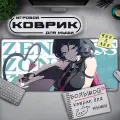 Игровой коврик для мыши Zenless Zone Zero, ZZZ, ткань/каучук, прошитый край, размер XL, 900 x 400 мм