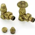 Комплект подключения Carlo Poletti угловой НВ 1/2 для радиатора, Artistic, шт