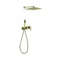 Душевая система скрытого монтажа Grocenberg GB5080MG Матовый золото с Картриджем Kerox (Венгрия)