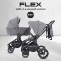 Коляска детская универсальная Rant Flex 2 в 1 RA076, Graphite (графит)