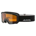 Маска горнолыжная ALPINA Scarabeo Jr Black Matt/Orange S2 (uni: one size)