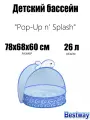 Детский бассейн 78х68х60см Pop-Up n' Splash с навесом, от 2 лет