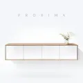 Тумба под ТВ MetalDesign, Proxima MD 7153, 190х40х40 см см, дуб честерфилд - белый
