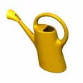 Лейка RADIVAS желтая, съемная насадка-распылитель, эргономичная ручка, специальный загиб носика для подвесных растений, 7 л