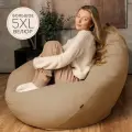 F78 Кресло мешок SUPER BIG Бежевый 5XL Велюр