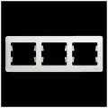 Рамка трехпостовая белая, Schneider Electric Glossa (комплект 10шт)