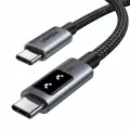 Кабель UGREEN L509 (35501) UNO Type C 2.0 Male To Type C 2.0 Male Robot 5A Data Cable. Длина: 1м. Цвет: черный/серый.