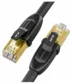 Провод патч-корд 2м GCR PROG F/FTP cat.7 10 Гбит/с RJ45 LAN компьютерный кабель для интернета 24K GOLD экранированный шнур черный (GCR-FTP701)