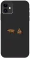 Силиконовый чехол на Apple iPhone 11 / Эпл Айфон 11 с рисунком Bull Shit Soft Touch черный