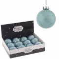 Украшение новогоднее Шар, набор из 12-ти штук, диаметр шара 8 см