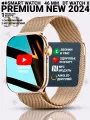 Умные часы DT WATCH 10, Смарт часы watch X, premium smart watch, 46 мм с NFC, 2 ремешка, Золотой
