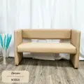 Диван прямой Мисса, рогожка латте, для дома, офиса, зоны ожидания 124х72х57 EDLEN
