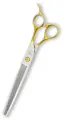 Профессиональные леворукие филировочные ножницы для стрижки собак, груминга животных Barracuda Gold H22-756 LEFTY