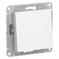 Переключатель Systeme Electric AtlasDesign Aqua Белый 1-клавишный IP44 10АХ механизм