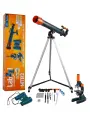 Набор Levenhuk LabZZ MTВ3, микроскоп, телескоп, бинокль, подсветка, биологические, оптика
