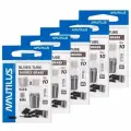 Обжимные трубки для поводков Nautilus Slives tube Double brass 1,0*2,2*8мм 50шт. (5уп. по 10шт.)