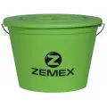 Ведро для прикормки Zemex 17л с крышкой 17л зелёный