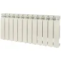 STOUT Bravo 350 12 секций радиатор алюминиевый боковое подключение (RAL9010) боковое 1 дюйм