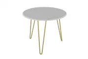Стол журнальный РИД Голд 430 (белый мрамор)