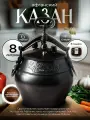 Казан афганский 8 литров черный Rashko Baba для дома, плиты, костра