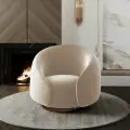 Кресло мягкое в современном стиле ROTONDO на поворотном основании 360