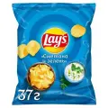 Чипсы картофельные Lay's сметана и зелень, 37 г, 6 шт