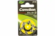 Батарейка для слуховых аппаратов Camelion ZA10 BL-6 Mercury Free A10-BP6 0%Hg, 1.4V, 90mAh 12823