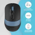 Мышь A4TECH Fstyler FB10C, оптическая, беспроводная, USB, черный и синий [fb10c ash blue]
