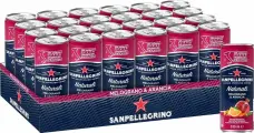 Газированный напиток Sanpellegrino гранат - апельсин, 0.33л. х 24шт.