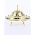 Зеркальный диско шар НЛО золотой