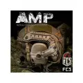Тактические наушники AMP FCS, с микрофоном, шумоподавление, песочные