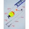 3 донных монтажа для ловли на живца 20, гр + подарок светлячки для ночной рыбалки