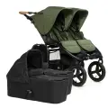 Коляска для двойни 2в1 Bumbleride Indie Twin, цвет Olive / Black / 2025 (Оливковый / Чёрный)