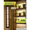 Фитолампа для растений полный спектр 60Вт с кнопкой переключения режимов, 278 LED, для рассады и вегетации, защита от влаги и пыли