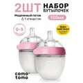 Набор бутылочек для кормления Comotomo Natural Feel Baby Bottle новорожденных антиколик 150 мл