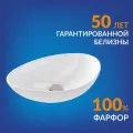 Раковина накладная в ванную на столешницу Cersanit MODUO 55 LEAF 63571
