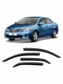 Дефлекторы неломающиеся 4 шт. для а/м Toyota Corolla седан, Voron Glass DEF00312