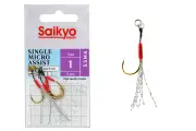 Крючки Saikyo SSMA SINGLE MICRO ASSIST №1 (4 шт), 00-00052209