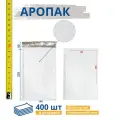 Пакет воздушно-пузырчатый 140*225 + 50 мм, 400 штук, белый, полиэтиленовый