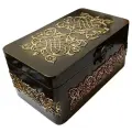 Изящная большая шкатулка для украшений. Сундучок для бижутерии, косметики. Коробка для чая. Ручная работа.