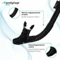 Трубка ONLYTOP Swim, для снорклинга, с клапаном, система Dry Top