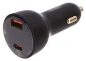 Автомобильное зарядное устройство 100W Baseus Superme Digital Display PPS Dual Quick Charger Car Charger Black (CCZX-01)
