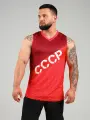 Майка спортивная Barracuda V-NECK, 1 шт., размер S, красный