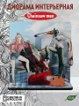 3D картина, сборный макет с принтом аниме Человек-бензопила (Chainsaw man, Дендзи, Пауэр, Почита) - 5241218