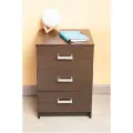 Тумба с 3 выдвижными ящиками Hesby Nightstand 2, прикроватная, в прихожую, венге