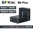 Мини ПК GMKtec M5 PLUS, AMD R7 5825U, RAM 32ГБ, ROM 1024ГБ SSD, AMD Radeon Graphics, Windows 11 Pro, type-c, серый