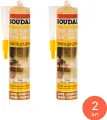 Герметик акриловый Soudal / Судал паркетный, цвет сосна, 280мл / строительство и ремонт (комплект из 2 шт)